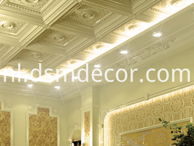 Polyurethaan plafondtegels Polyurethane Ceiling Tiles